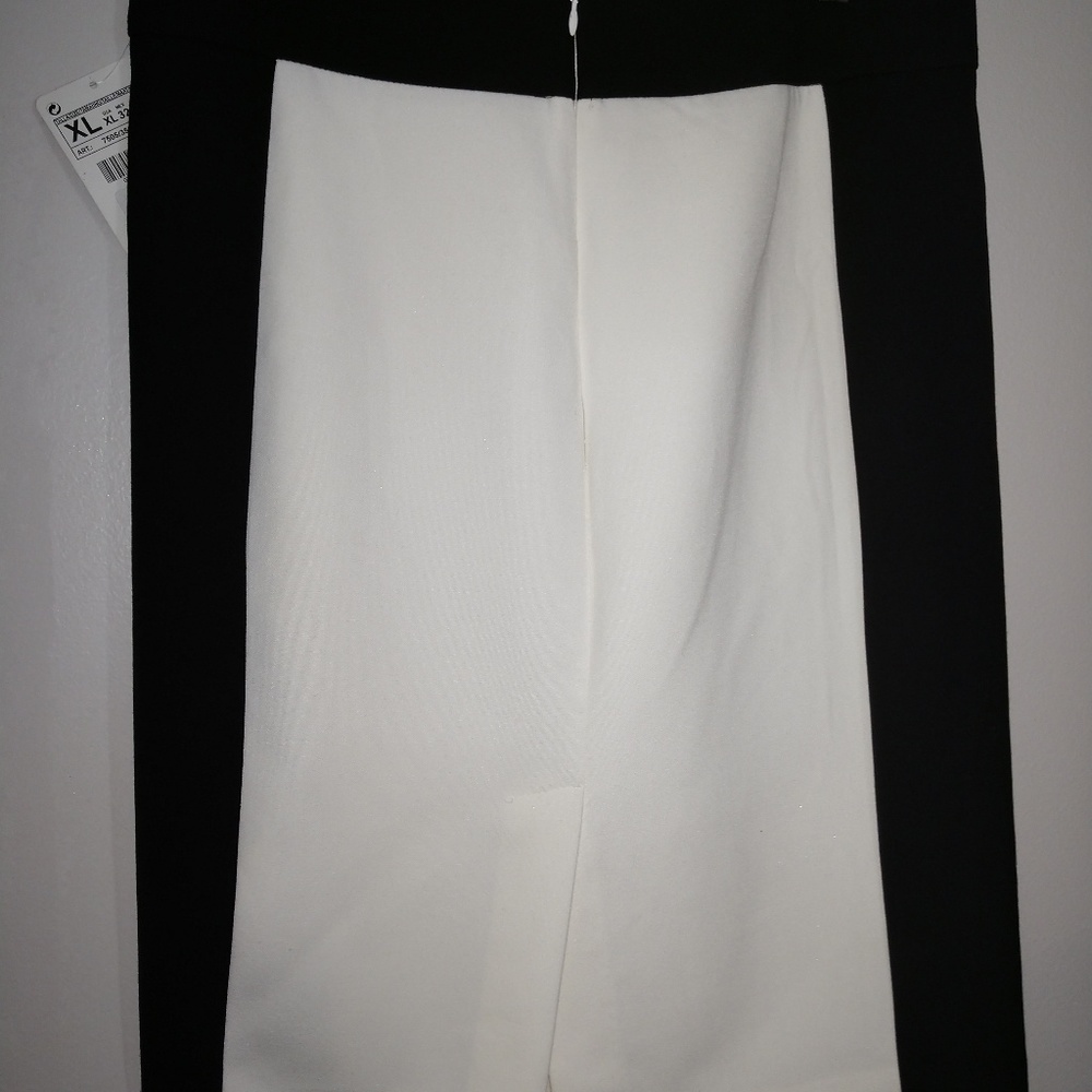 Zara black and white colorblock skirt - Picture 3 of 6